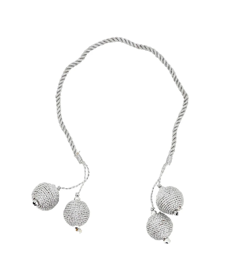 Saro Lifestyle Radiant Zari Thread Napkin Ring, Set of 4