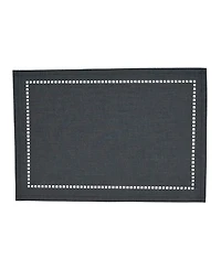Saro Lifestyle Laser-Cut Hemstitch Placemat, Set of 4