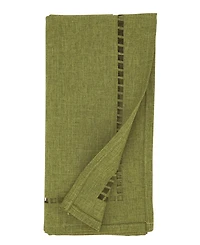 Saro Lifestyle Laser-Cut Hemstitch Napkin, Set of 4