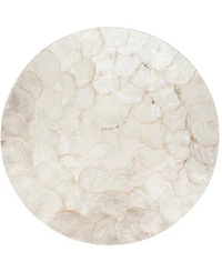 Saro Lifestyle Wavy Capiz Shell Placemat, Set of 4