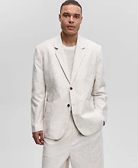 Mode of One Men's Relaxed-Fit Speckled Textured Blazer, Exclusively at Macy's