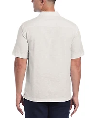 Cubavera Men's Classic-Fit Linen Blend Short Sleeve Button-Front Shirt