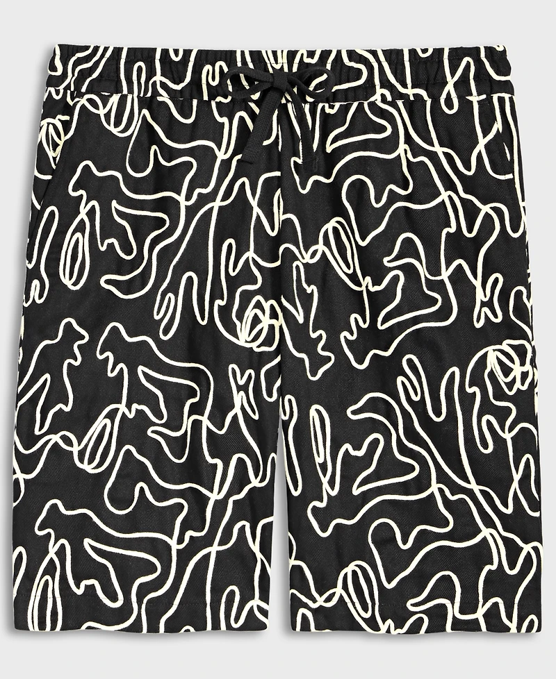 Mode of One Men's Floral Embroidered Shorts, Exclusively at Macy's