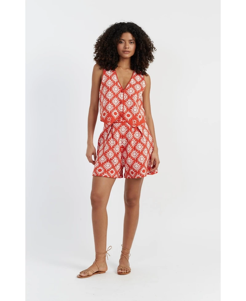 Chinti & Parker Women's Laura Whitmore Sunflower Waistcoat