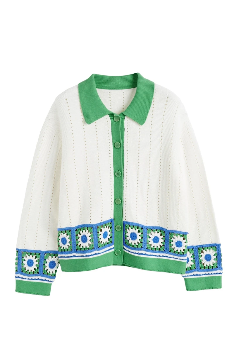 Chinti & Parker Women's Cotton Chevron Stitch T-Shirt