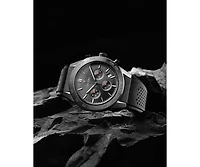 Vincero Men's Rogue Chronograph Watch in Gunmetal with Red Accents & Silicone Strap