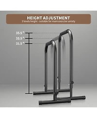 Zenova Adjustable Dip Stand Station for Home Workout