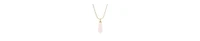 2028 Art Deco Style Etched Glass Pendant Necklace