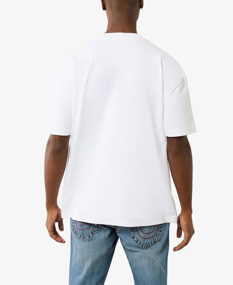True Religion Men's Short Sleeve Torn T-Shirt