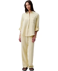 Calvin Klein Jeans Women's Double Gauze Pull-On Pants