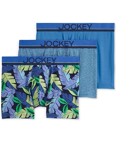 Jockey Men's 3pk. True Style Logo Trunks