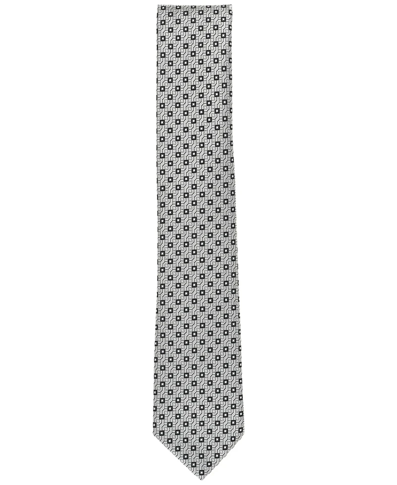 Alfani Men's Alene Slim Geometric Print Tie, Exclusively at Macy's