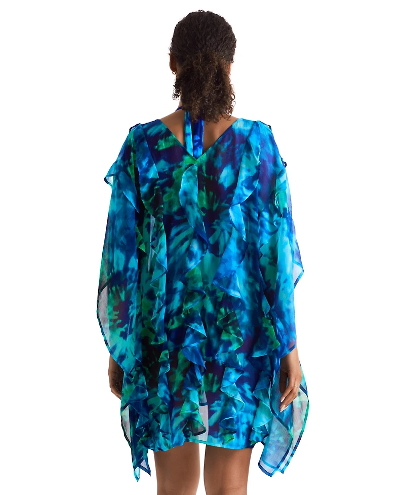 Mimi Flamingo Women's Breeze Chiffon Poncho Cover-Up