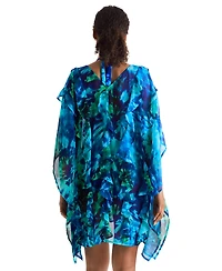 Mimi Flamingo Women's Breeze Chiffon Poncho Cover-Up