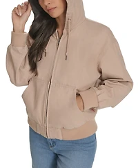 Levi's Women's Relaxed Hooded Bomber Jacket