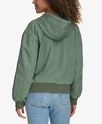 Levi's Women's Relaxed Hooded Bomber Jacket