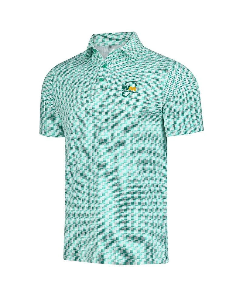 Under Armour Men's White 2025 Wm Phoenix Open Drive Clubhouse Grid Polo Shirt