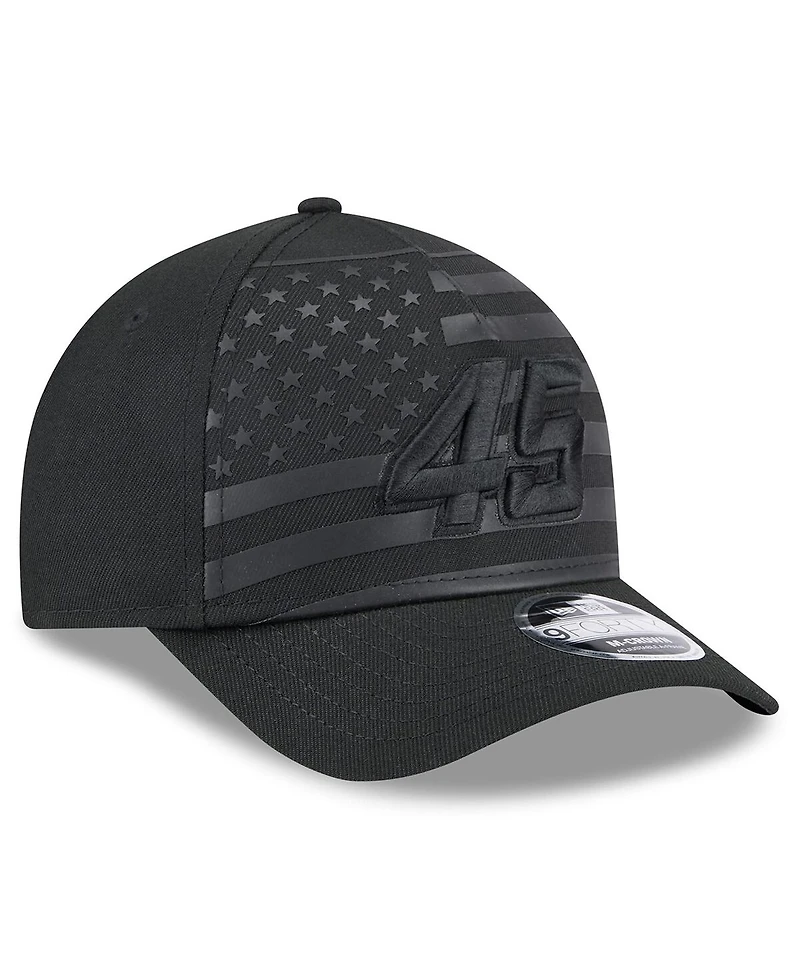 New Era Men's Black Tyler Reddick American Flag 9FORTY M-Crown A-Frame Adjustable Hat