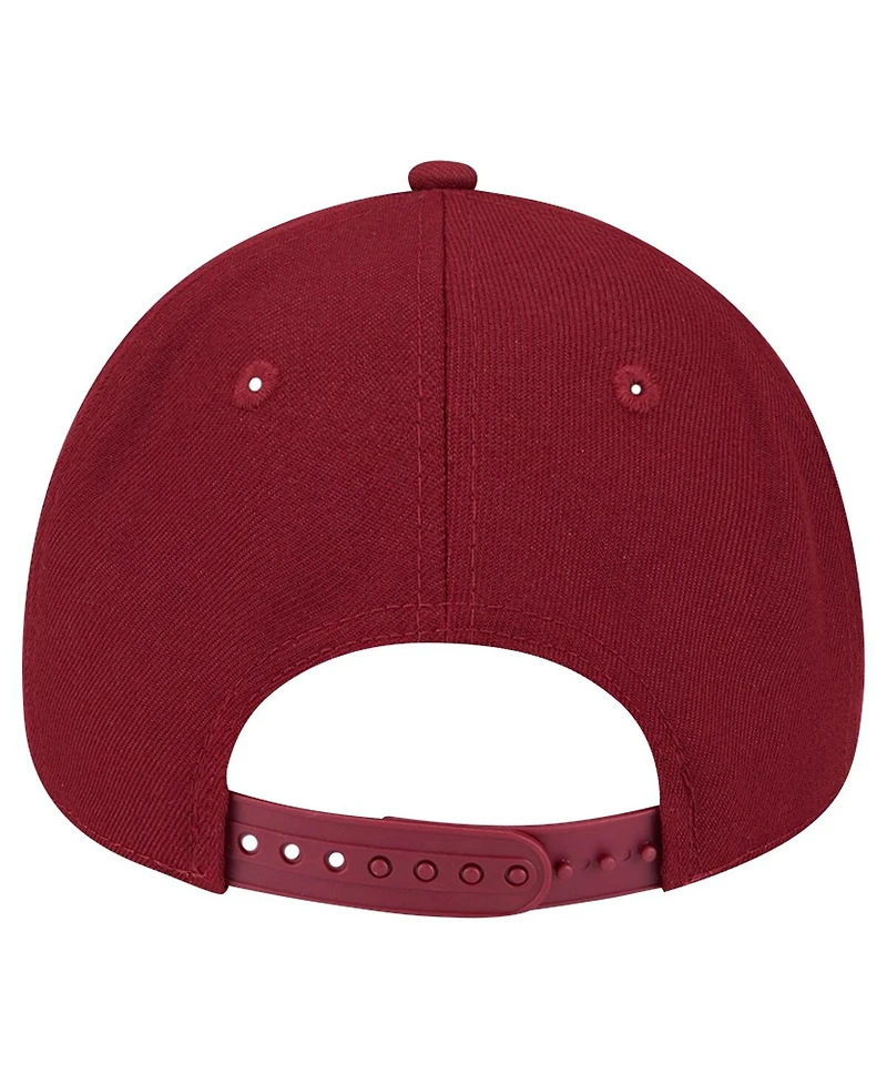 New Era Men's Burgundy Colorado Avalanche Core A-Frame 9FORTY Adjustable Hat