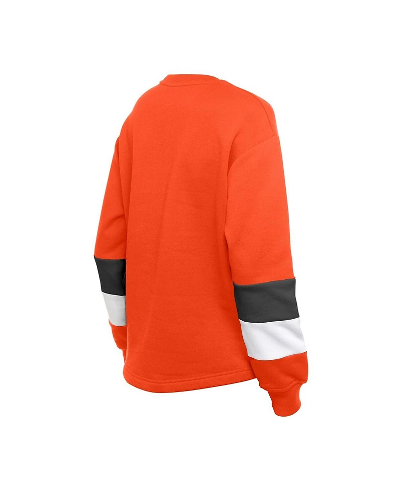 New Era Women's Orange Baltimore Orioles Gameday Crewneck Sweatshirt