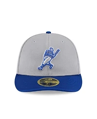New Era Men's Gray/Royal Milwaukee Brewers 2025 Batting Practice Low Profile 59FIFTY Fitted Hat