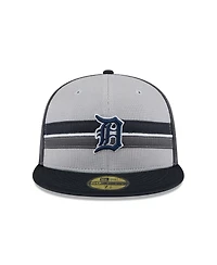 New Era Men's Gray/Navy Detroit Tigers 2025 Batting Practice 59FIFTY Fitted Hat
