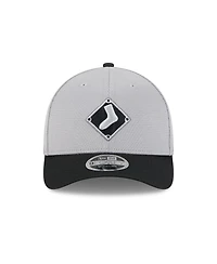 New Era Men's Gray/Black Chicago White Sox 2025 Batting Practice 9FORTY M-Crown Adjustable Hat