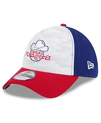 New Era Men's Royal/Red Texas Rangers 2025 Mlb Clubhouse 39THIRTY Flex Hat