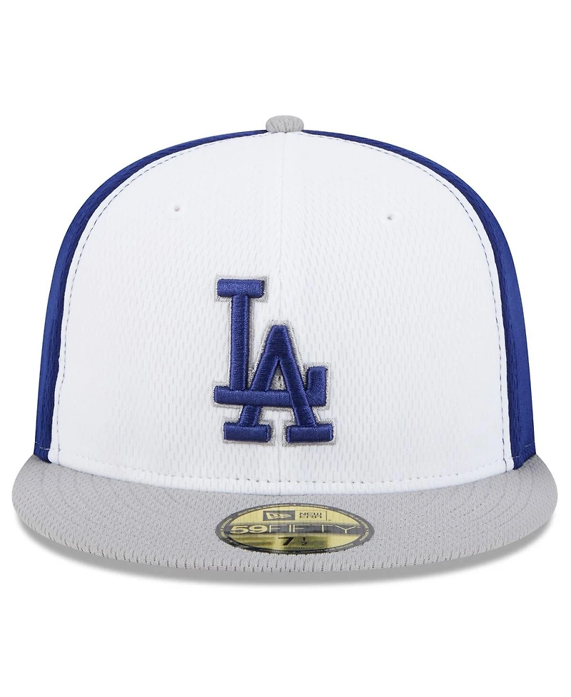 New Era Men's Royal/Gray Los Angeles Dodgers 2025 Mlb Clubhouse 59FIFTY Fitted Hat