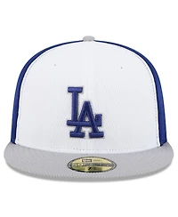 New Era Men's Royal/Gray Los Angeles Dodgers 2025 Mlb Clubhouse 59FIFTY Fitted Hat