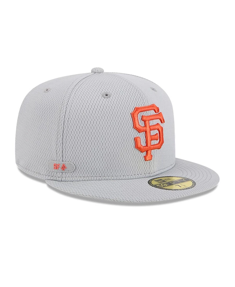 New Era Men's Gray San Francisco Giants 2025 Mlb Clubhouse 59FIFTY Fitted Hat