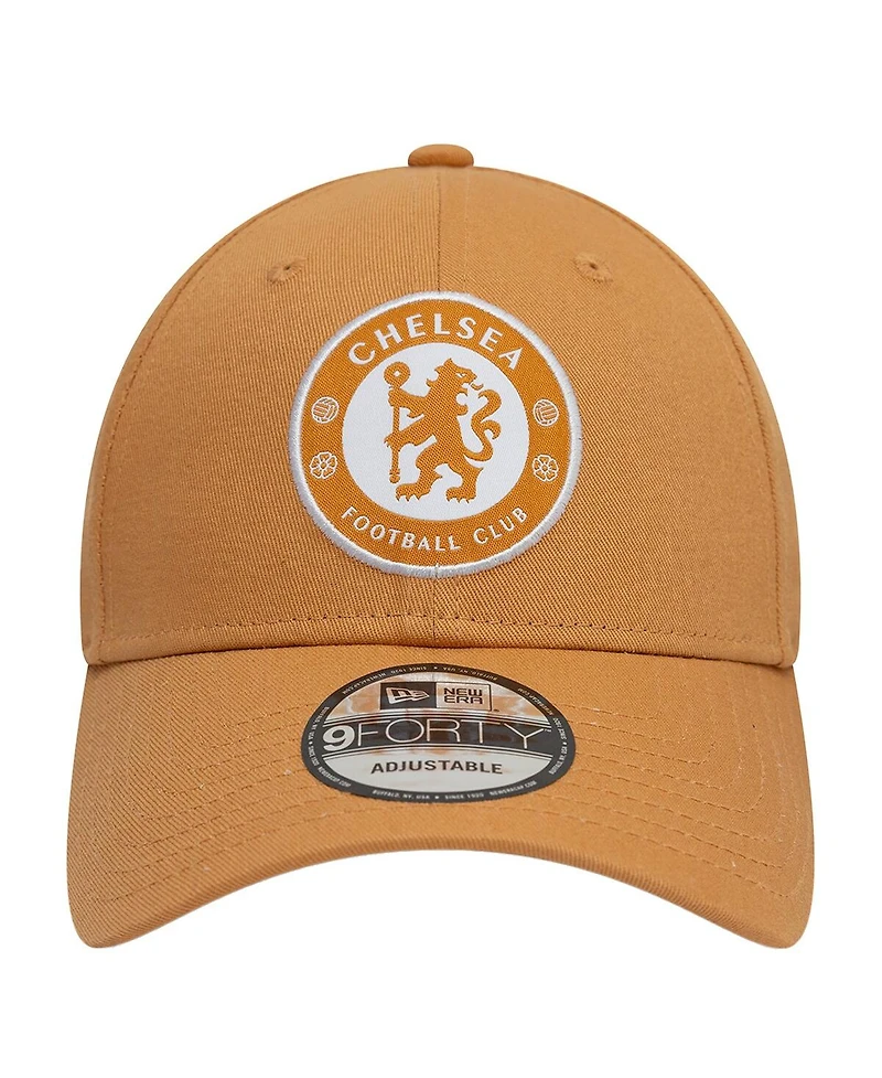 New Era Men's Tan Chelsea Seasonal 9FORTY Adjustable Hat