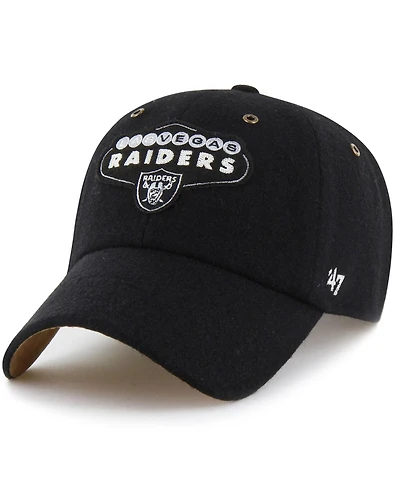 Stoney Clover Lane x '47 Brand Men's and Women's Black Las Vegas Raiders Field Goal Clean Up Adjustable Hat