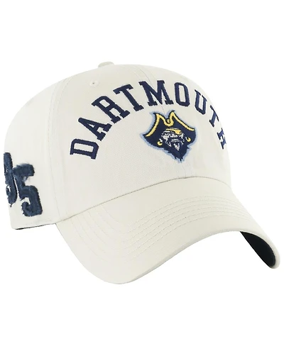 '47 Brand Men's Cream Dartmouth Big Green Clubhouse Faber Clean Up Adjustable Hat