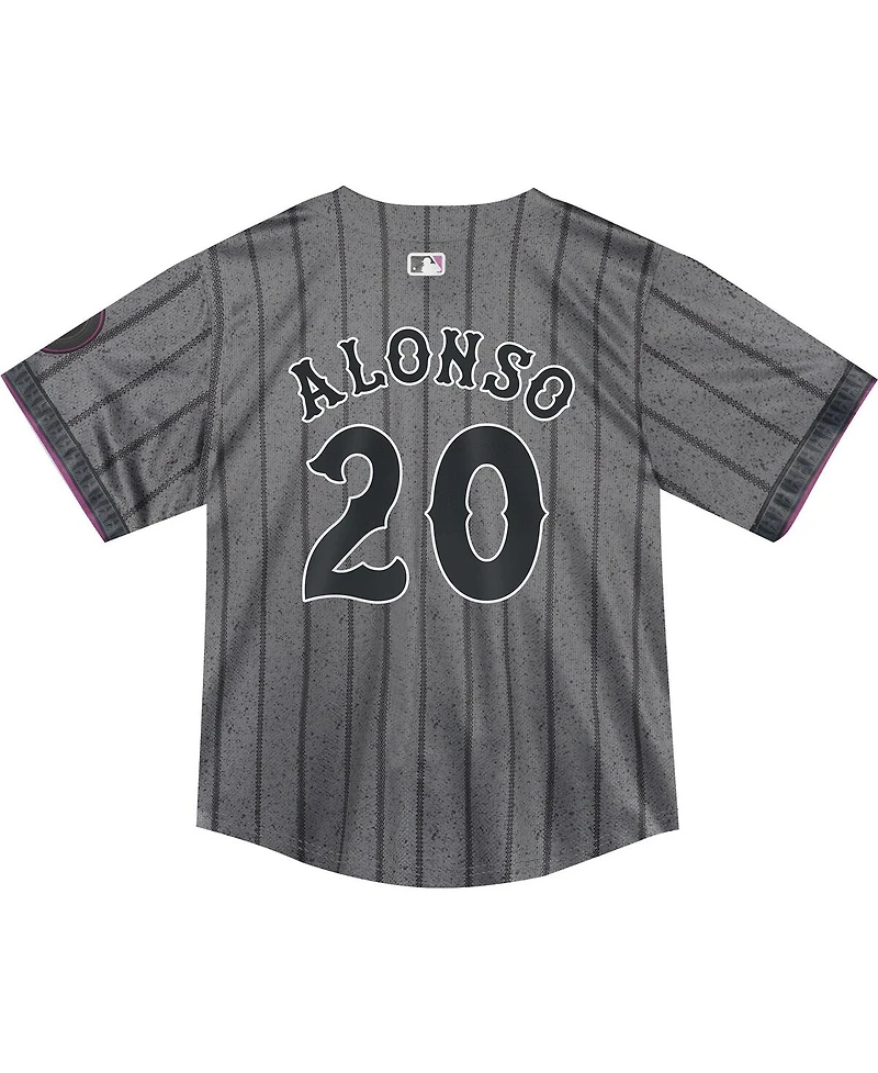 Nike Baby Boys and Girls Pete Alonso Graphite New York Mets 2024 City Connect Limited Player Jersey