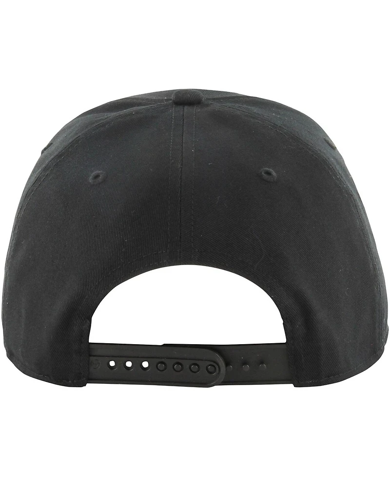 '47 Brand Men's Black Atlanta Hawks Ring Tone Hitch Snapback Hat