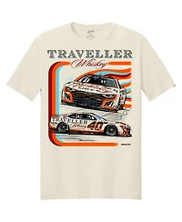 Jr Motorsports Official Team Apparel Men's Natural Justin Allgaier Traveller Whiskey Car T-Shirt