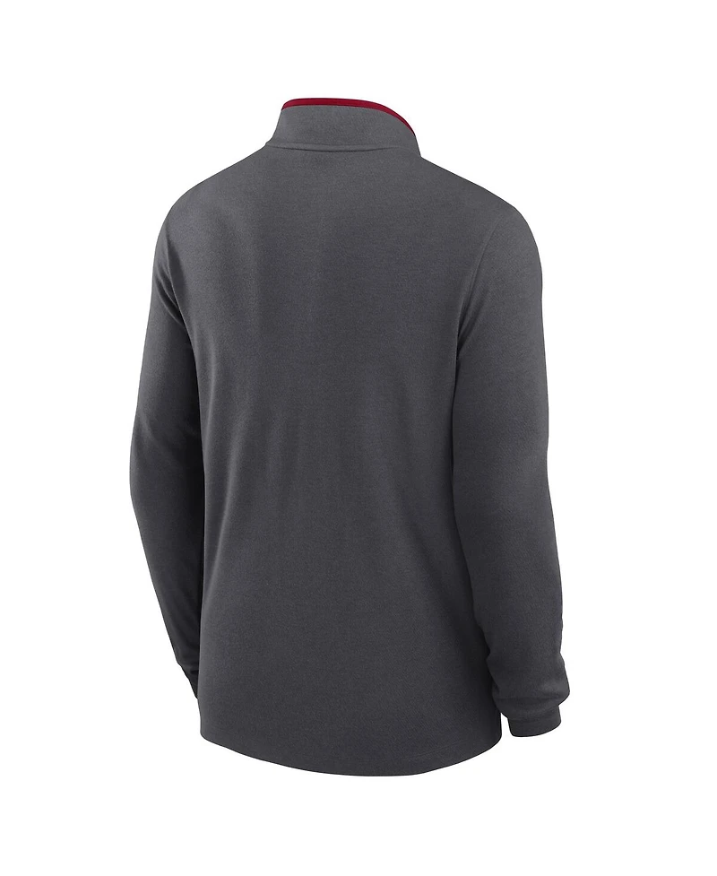 Jordan Men's Anthracite Oklahoma Sooners Victory Half-Zip Sweatshirt