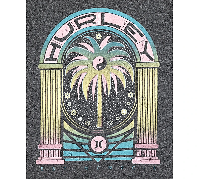 Hurley Big Girls Retrograde Graphic Crewneck T-Shirt