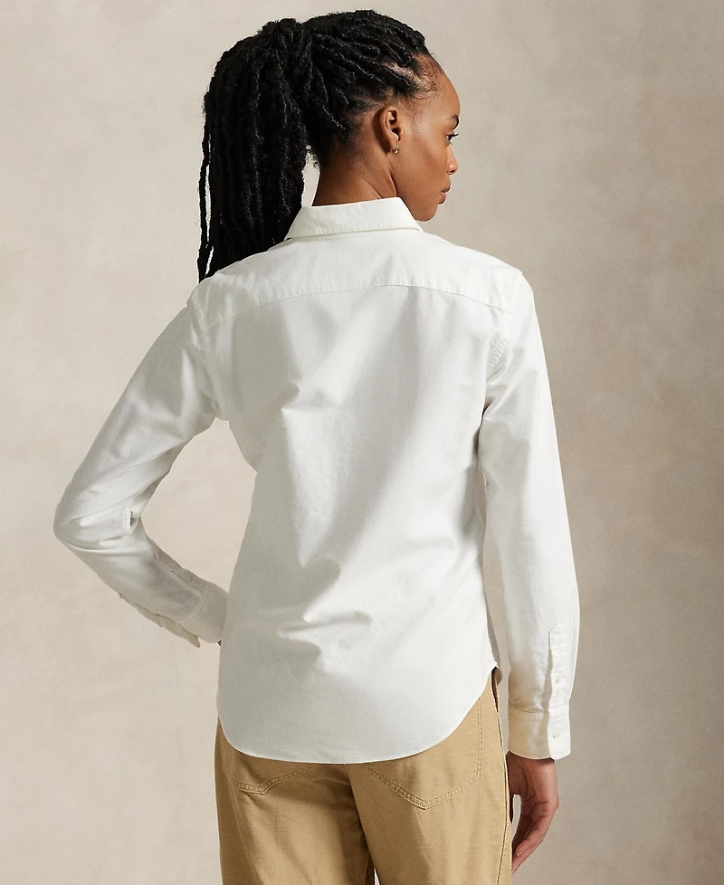 Polo Ralph Lauren Women's Slim-Fit Striped Oxford Shirt