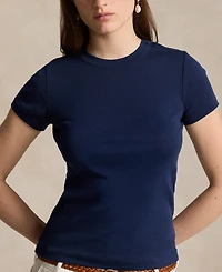 Polo Ralph Lauren Women's Ribbed Cotton Tee