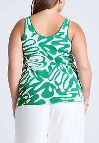 Eloquii Women's Intarsia Sweater Tank