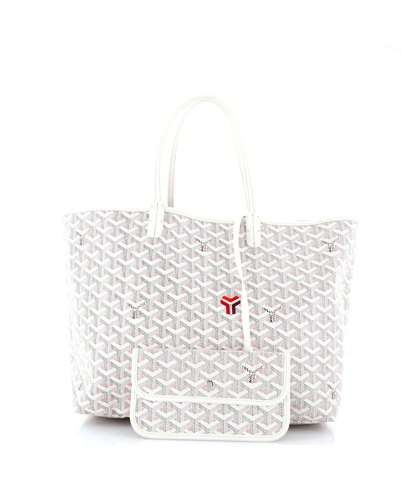 Pre-Owned Goyard Pm Saint Louis Tote Claire Voie Coated Canvas