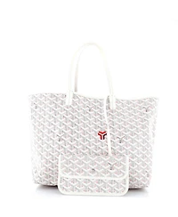 Pre-Owned Goyard Pm Saint Louis Tote Claire Voie Coated Canvas