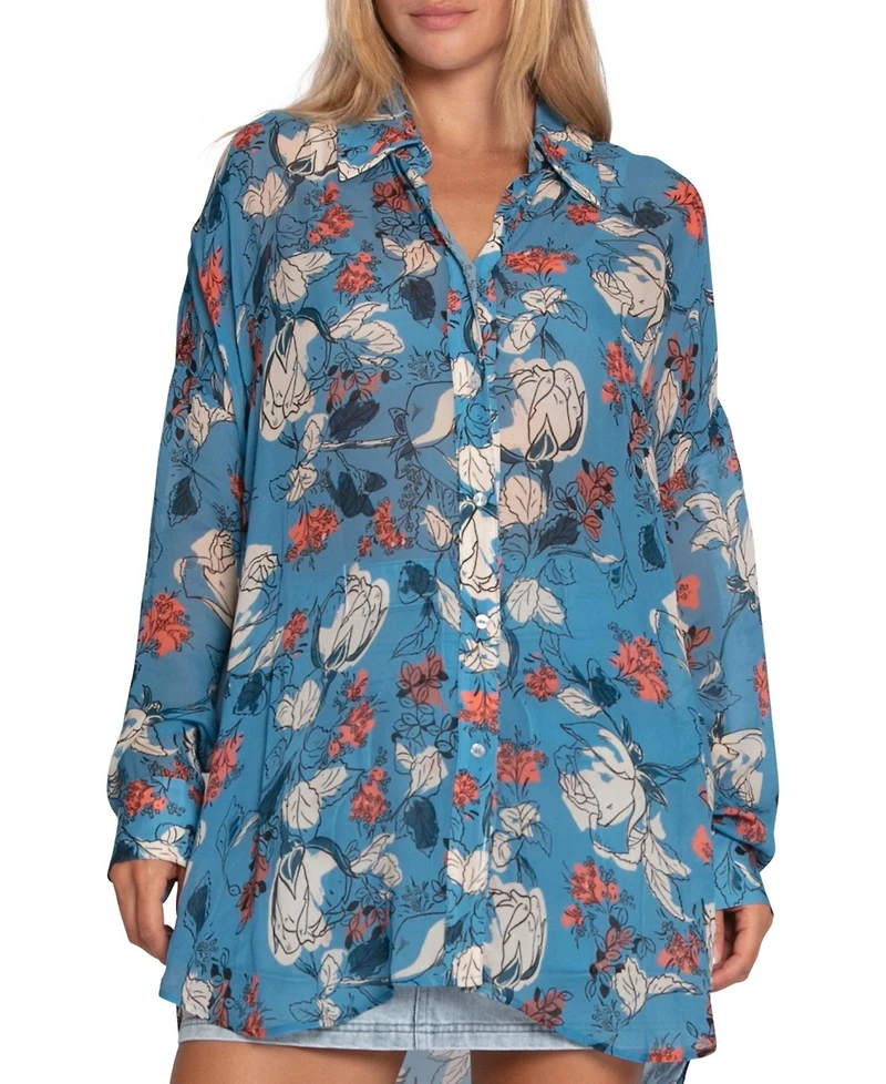 Belle & Bloom Women's Because You Move Me Oversized Shirt