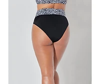 Swimsuits for All Women's High Waist Cheeky Shirred Brief