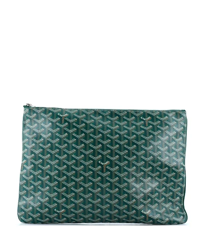 Pre-Owned Goyard Gm Senat Zip Pouch Coated Canvas