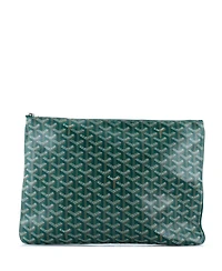 Pre-Owned Goyard Gm Senat Zip Pouch Coated Canvas