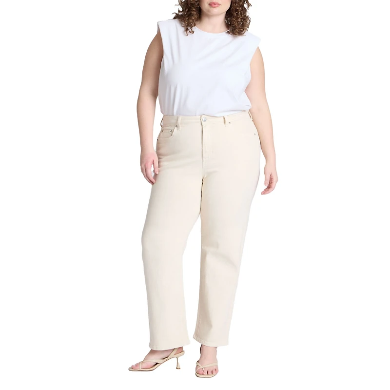 Eloquii Women's The Naomi Comfort Stretch Straight Jean