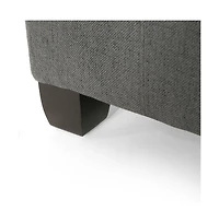 Storage Ottoman with Button-Tufted Lid, Upholstered Square Bench for Living Room, Bedroom, Entryway-The Pop Home